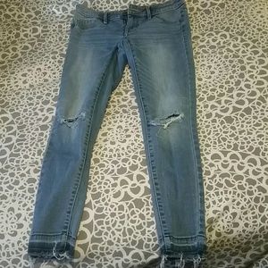 Distressed Mossimo denim