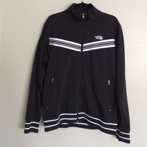 Men's North Face Black Track jacket- Size Large