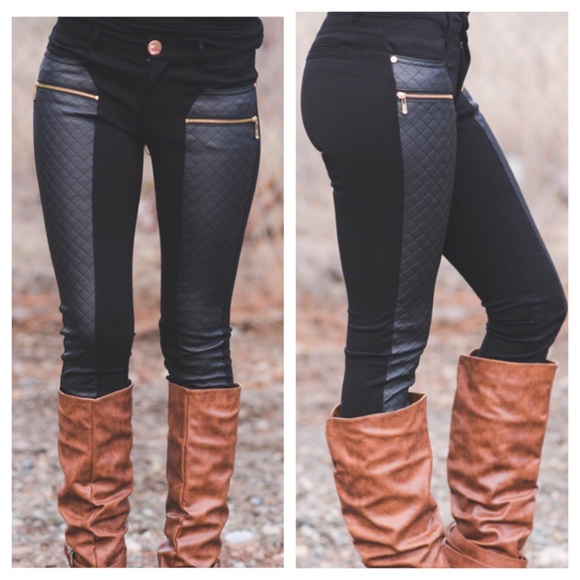 Pants - Black Quilt Legging
