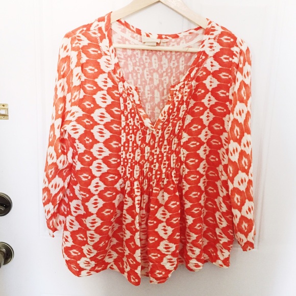 Anthropologie Tops - Anthropologie | Vanessa Virginia Pleated Top