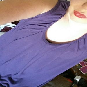 Purple short sleeve shirt