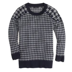 J.Crew Merino Tippi Houndstooth Sweater