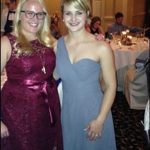 One strap full length dress