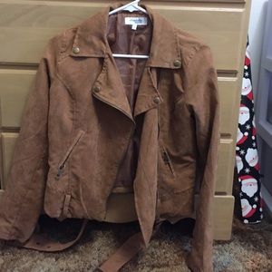 Brown suede jacket from Charlotte Russe