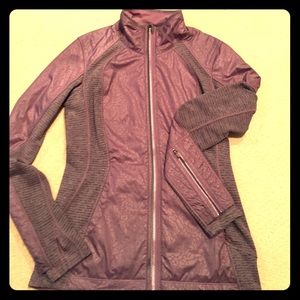 Lulu Lemon jacket, purple and gray