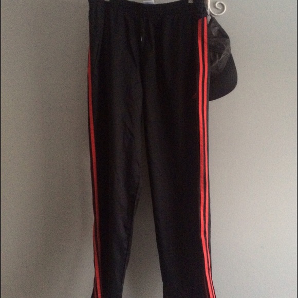 Adidas sweatpants.