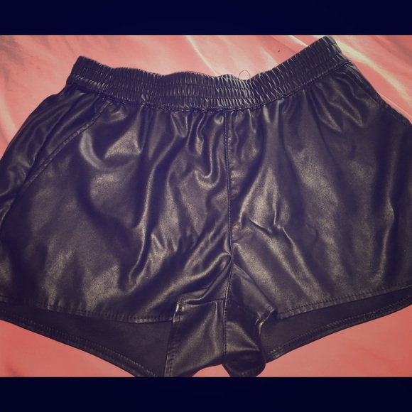 Faux Leather Shorts