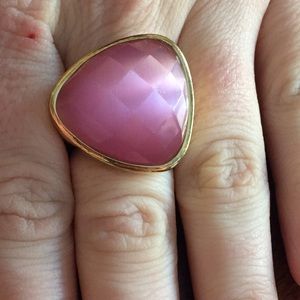 Costume pink and gold ring from Nordstroms