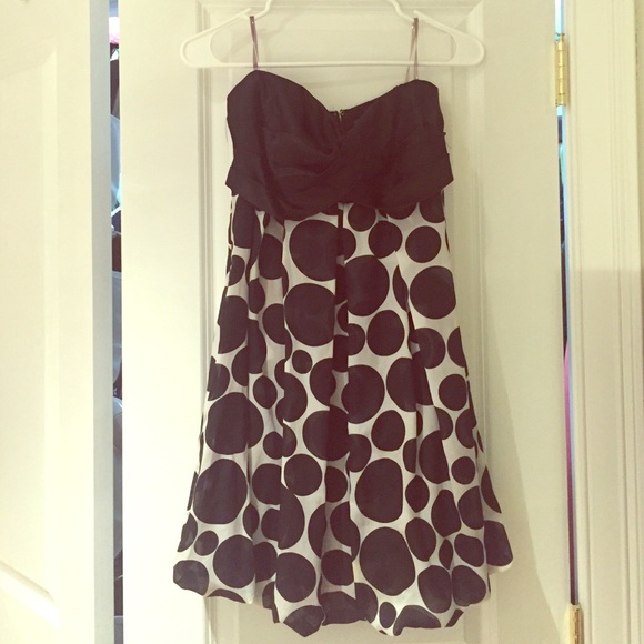 Strapless Black & White mini- dress!