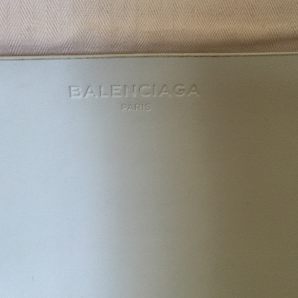 Peach/white makeup bag Balenziaga - Picture 2 of 4