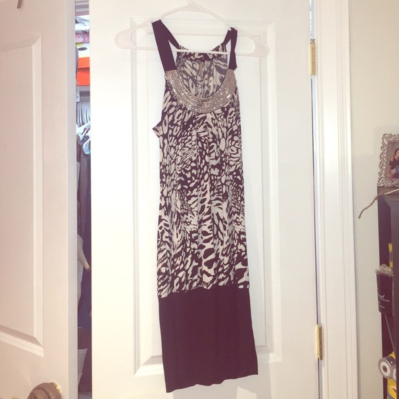Sequence black & white mini dress!