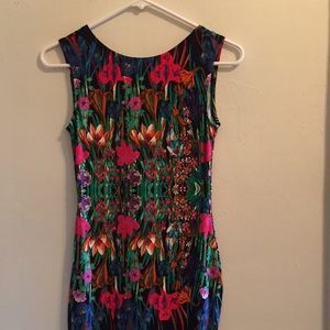 Fun and sexy ASOS floral print sheath dress