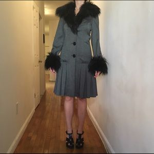 Faux Fur Betsey Johnson Coat