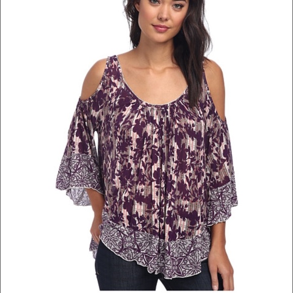 Free people printed hummingbird Chloe tee