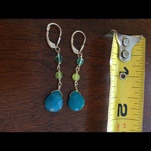 Beaded dangling earrings