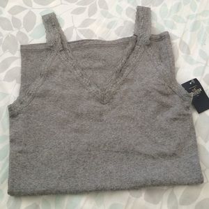 Hollister Gray Lace Tank