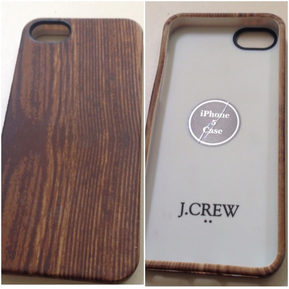 J. Crew Wood printed Iphone 5/5s rubber case