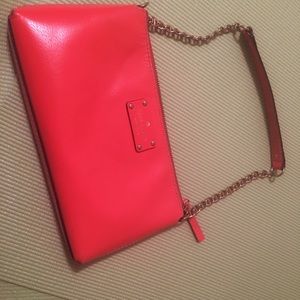 kate spade small square shoulder bag , orange