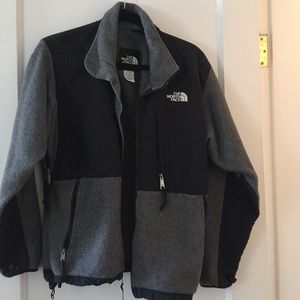 North Face Denali grey and black