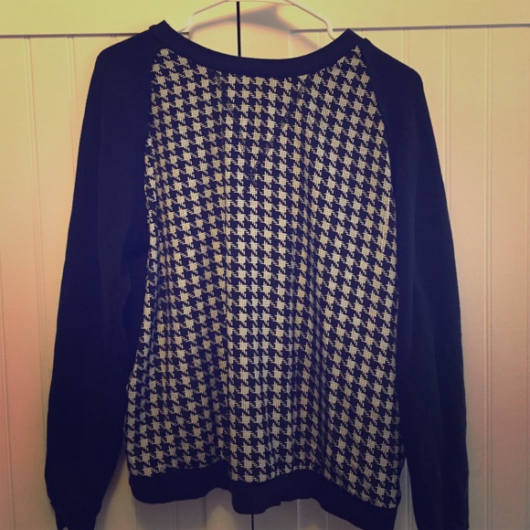 White and white sweater