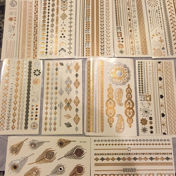 🆕 Metallic Temporary Tattoos - Picture 4 of 4