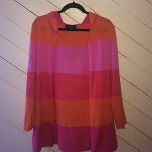 Claudia Nichole drape front hooded cardigan