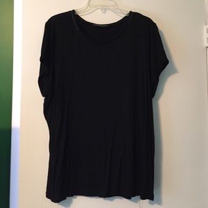 Black rhinestone tshirt