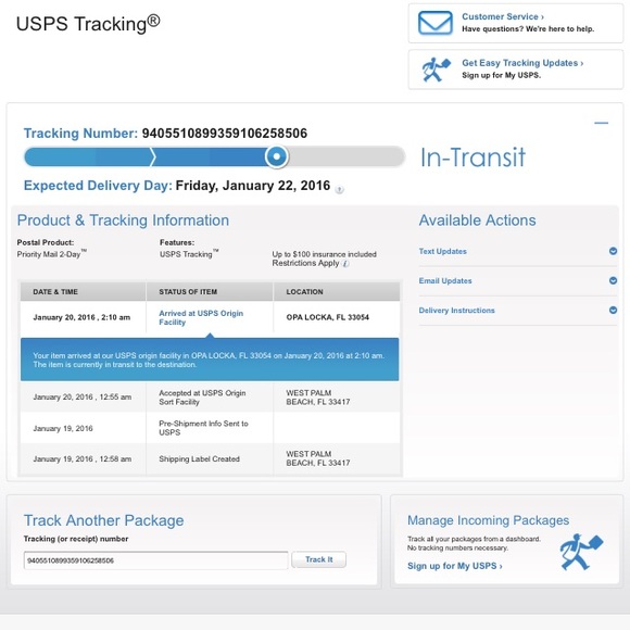 Tracking info