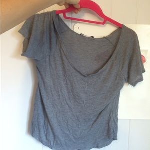 Grey Brandy Melville top