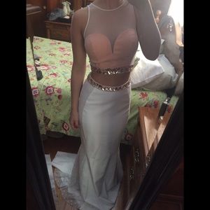 Madison James two piece prom dress.