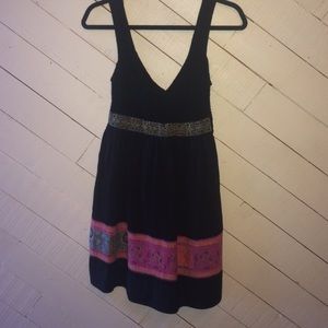 Free People black v neck dress