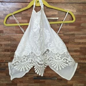 URBN lace detailing halter