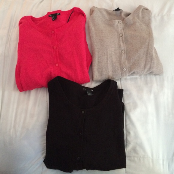3 cardigans