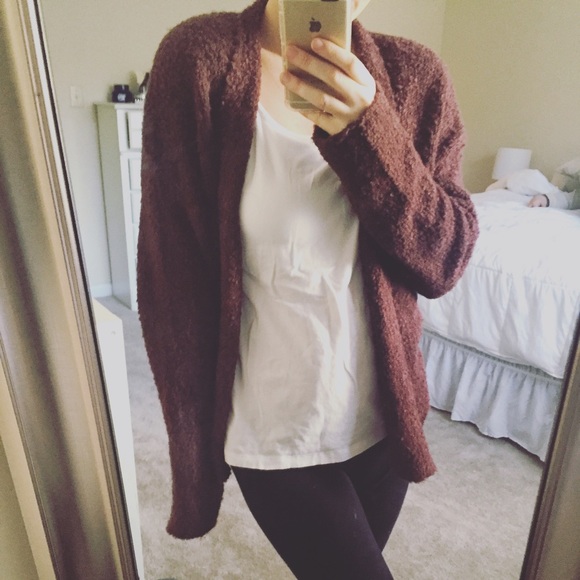 Burgundy Cardigan Sweater