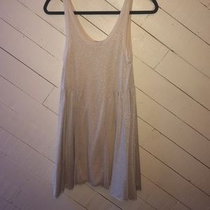 Free People nude sparkly tank dress