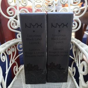 NYX Luxurious Black Label Lipsticks