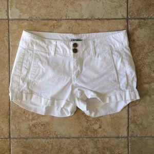Express White Shorts