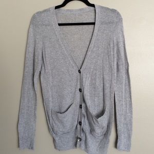 Madewell heather gray lightweight cardigan Small