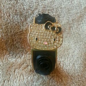 Hello Kitty rhinestone watch