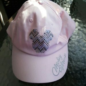 Disney pink hat embellished