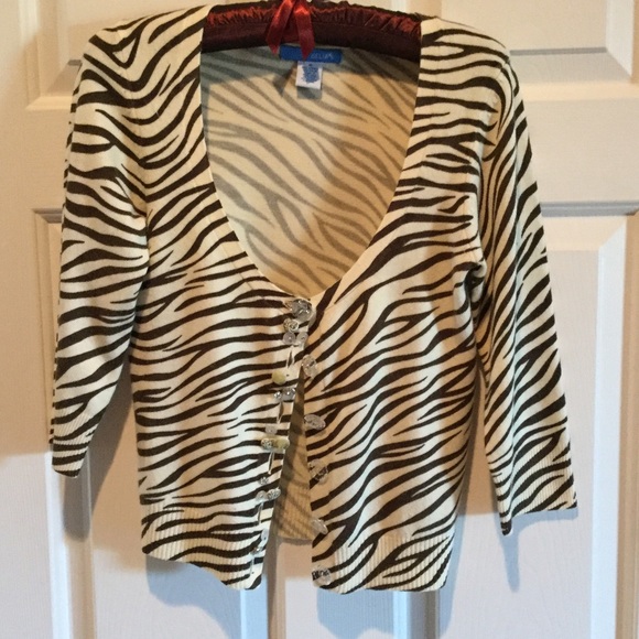 Animal print cardigan