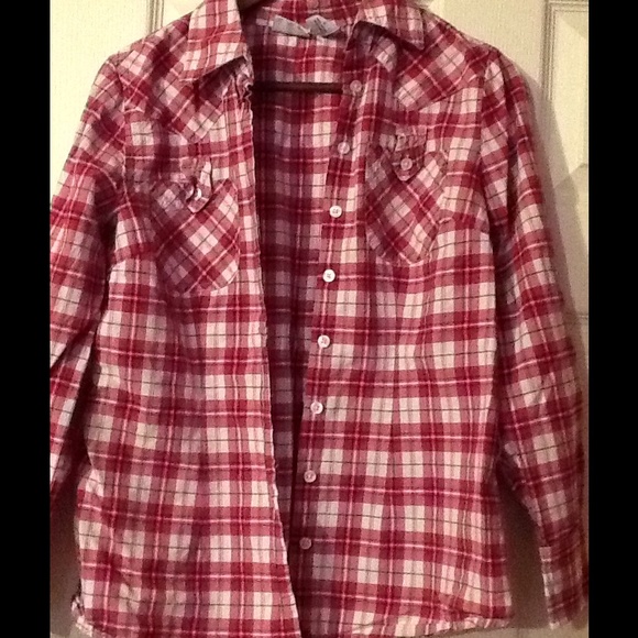 Pink Checkered Button Up Shirt - Picture 2 of 2