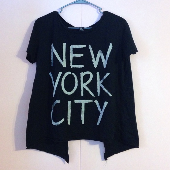 NYC Split Back Crop Top