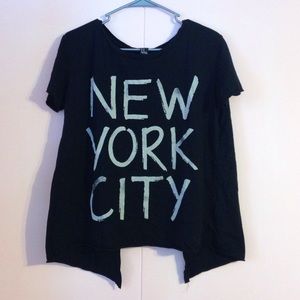NYC Split Back Crop Top