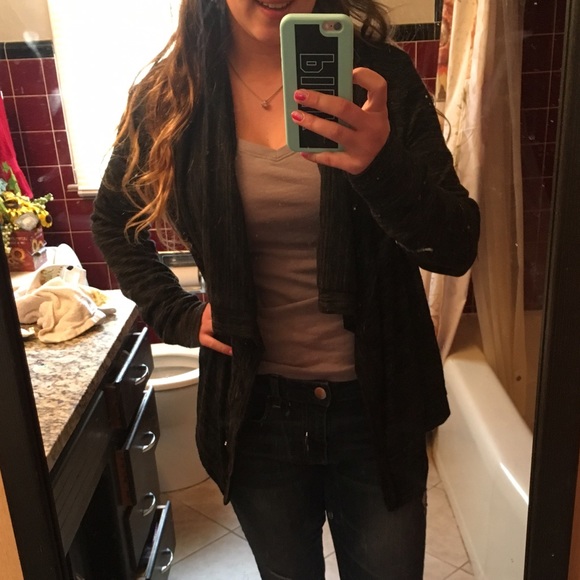 Dark gray cardigan