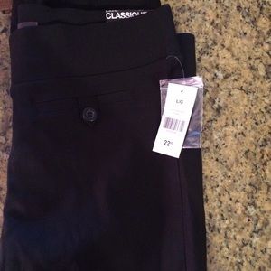 Black ankle length pants