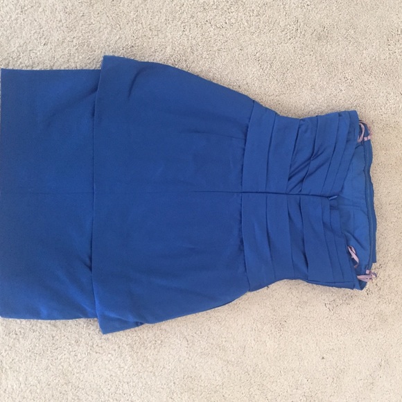 BCBG Cobalt peplum cocktail dress - Picture 2 of 4