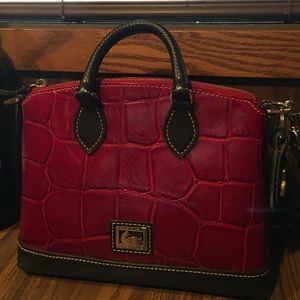 Croc Embossed Dooney (Red Hot)!
