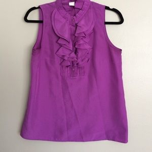 J. Crew purple riffle tank- Size 2