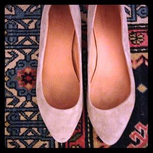Madewell Skimmer flats in grey suede